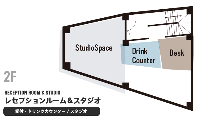 ランキューブ2F レセプションルーム＆スタジオ